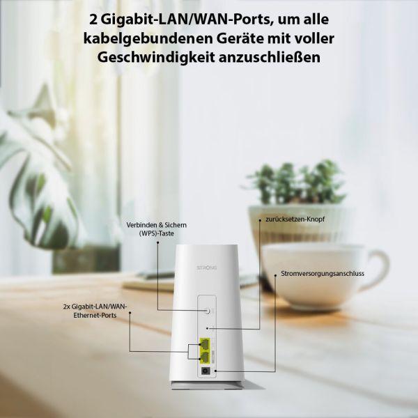 Actual product image Strong WLAN MESH System ATRIA 2100 (Add-On) (1733 Mbit/s, 300 Mbit/s)