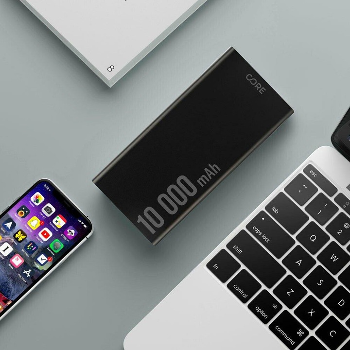 Produktbild Forever Core SPF-01 Power Bank Universal Charger for devices PD + QC 10000 mAh 18W (10000 mAh, 18 W, 18 Wh)