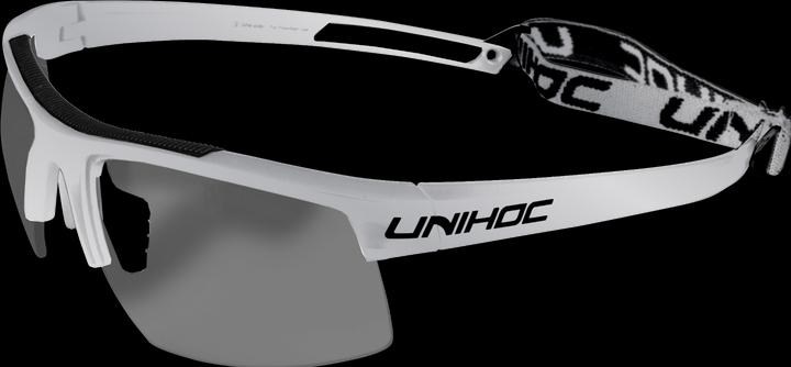 Unihoc ENERGY Schutzbrille Senior weiss/silber