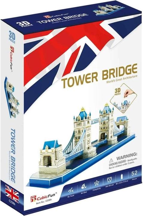 Actual product image Cubicfun Tower Bridge (52 pieces)