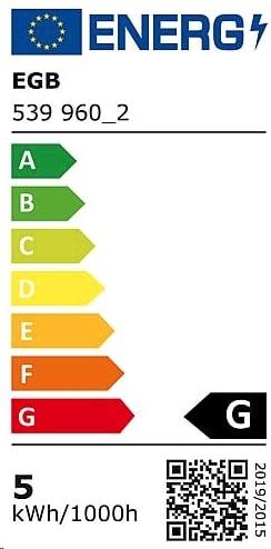 Energy Label EGB LED line lamp S14s L300mm 5W 490lm 2700K (S14s, 490 lm, 1 x, G)