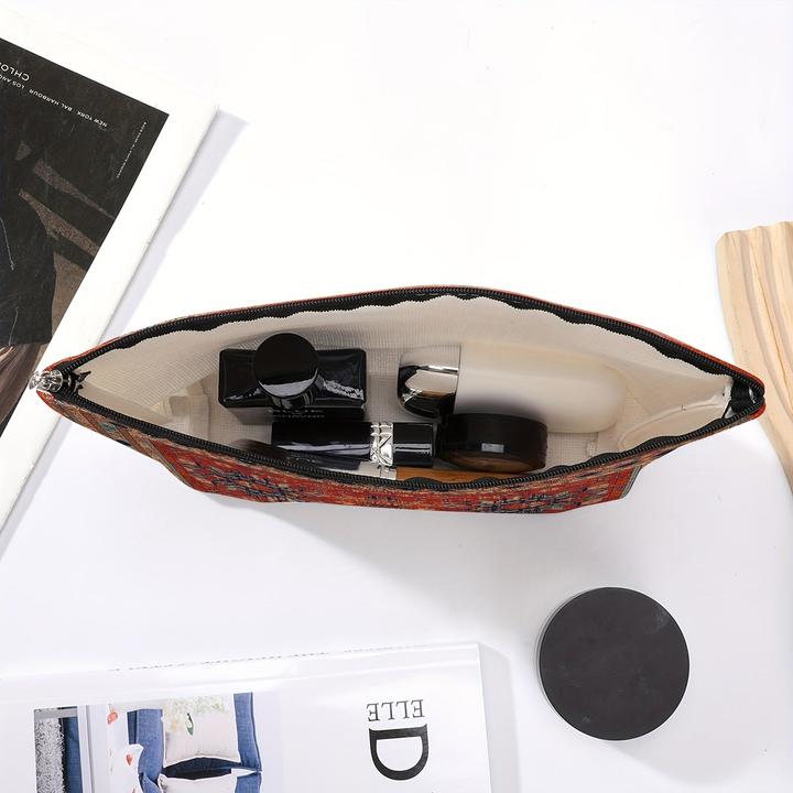 Produktbild Only-Bags.Store Bohemian Persian Print Cosmetic Pouch| Haltbar, leicht, wasserdicht Polyester Make-up Tasche mit
