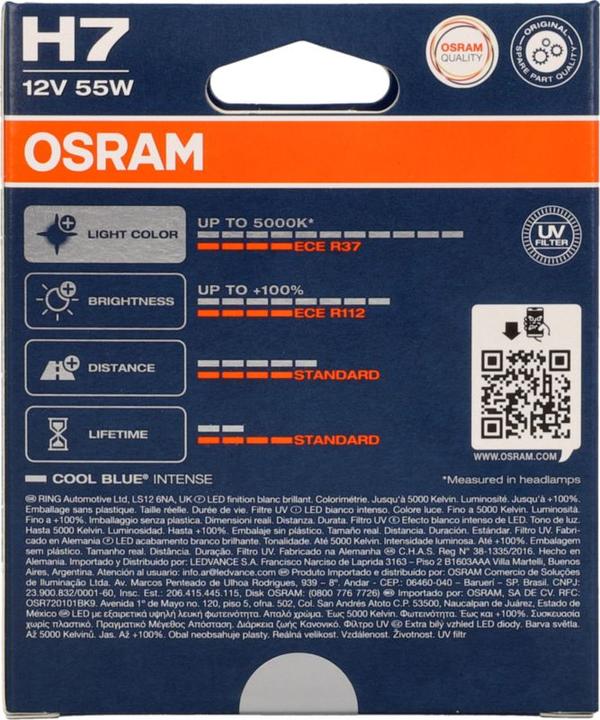 Actual product image Osram Cool Blue Intense (H7)