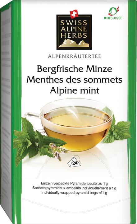 Actual product image Swiss Alpine Herbs Organic tea mountain fresh mint (24 g)