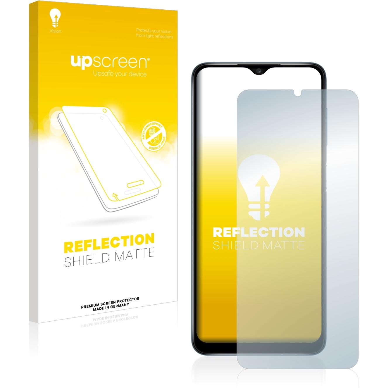 upscreen Reflection Shield Displayschutz Matt (1 Stück, Samsung Galaxy A12), Smartphone Schutzfolie, Grau
