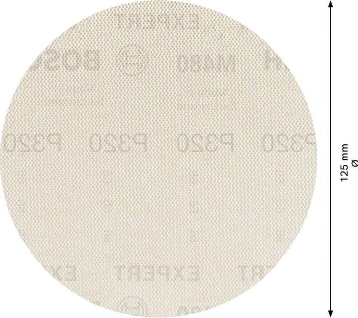 Produktbild Bosch Professional Zubehör EXPERT M480 Schleifnetz für Exzenterschleifer, 125 mm, G 320, 50 Stück (320)