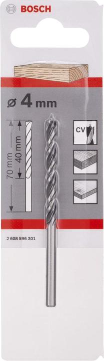 Actual product image Bosch Professional Zubehör Wood twist drill Standard, 4 x 43 x 75 mm, d 4 mm (4 mm)