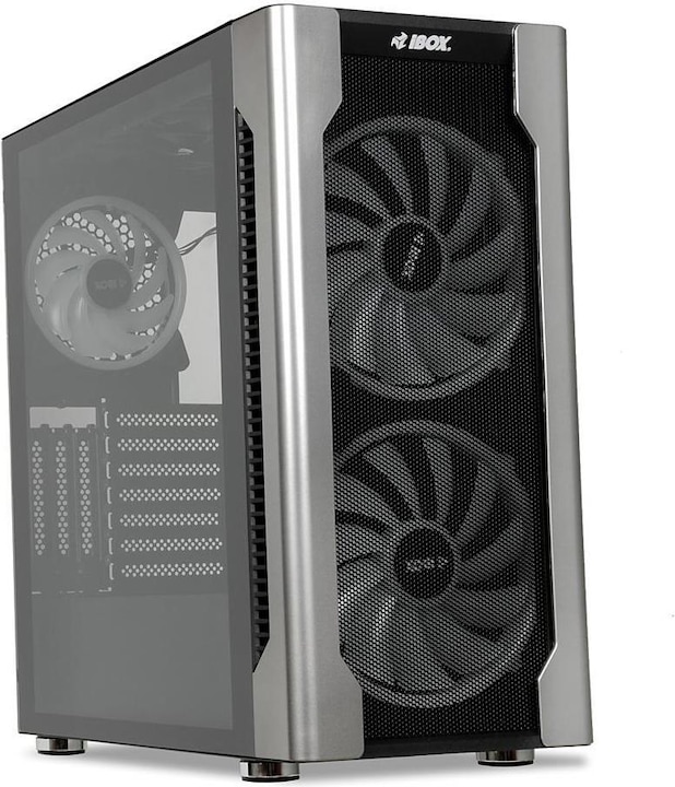 Actual product image iBox Enclosure I-Box Chiron Zh68 Gaming (Mini-ITX, mATX, ATX)