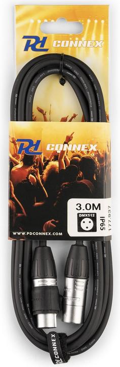 Image du produit PD Connex Câble DMX CX104-3 3 m (3 m, Câbles XLR)