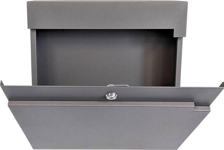Produktbild SafePost 810 Briefkasten graualu. RAL9007 matt