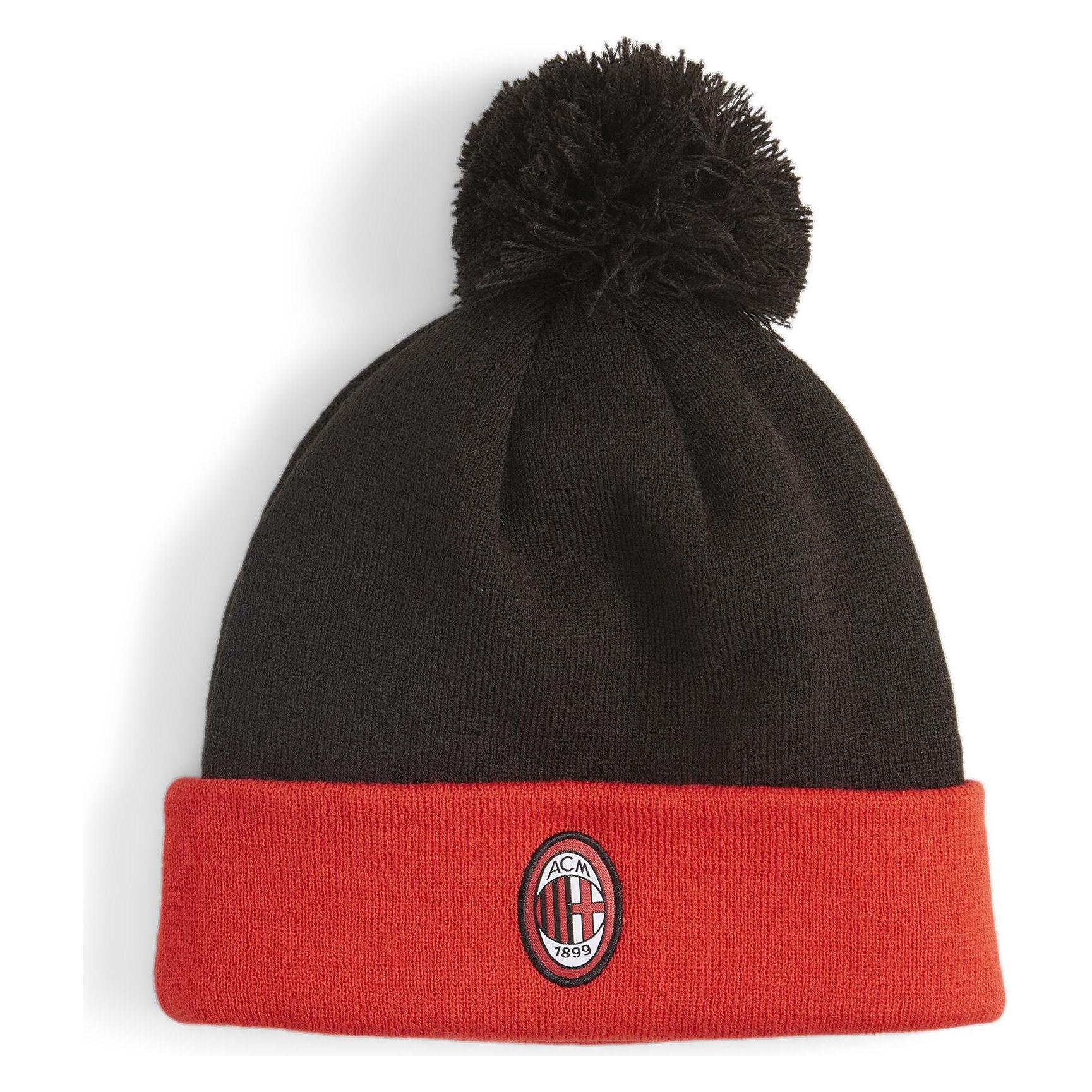 Puma, Unisex, Mütze, Acm Fan Pom Beanie, Schwarz