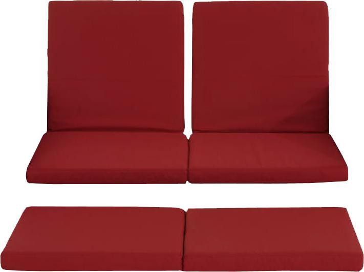 Actual product image CLP Set of 3 Cushion Covers Sofa Ancona, Ruby Red