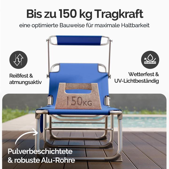 Produktbild Casaria Sonnenliege (190 cm)