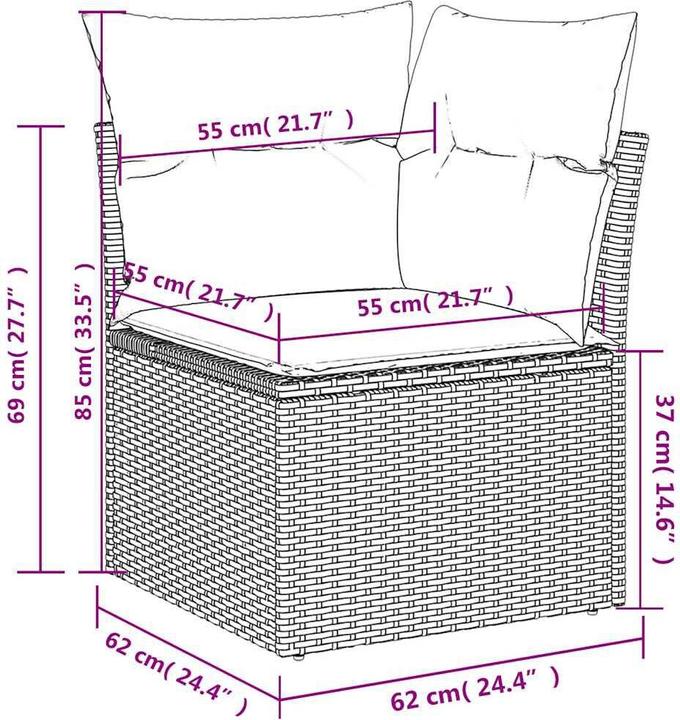 Produktbild vidaXL Megan