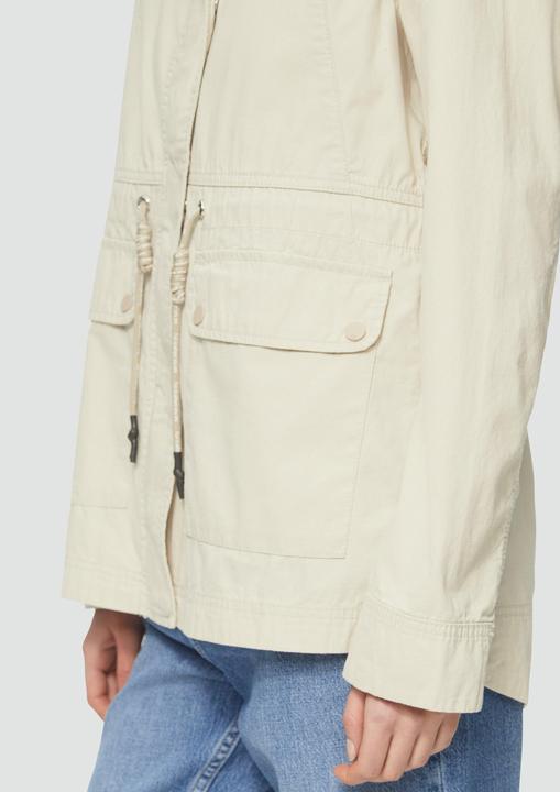 Actual product image S.Oliver Outdoor-Jacke Baumwolljacke mit Tunnelzug in der Taille (S)