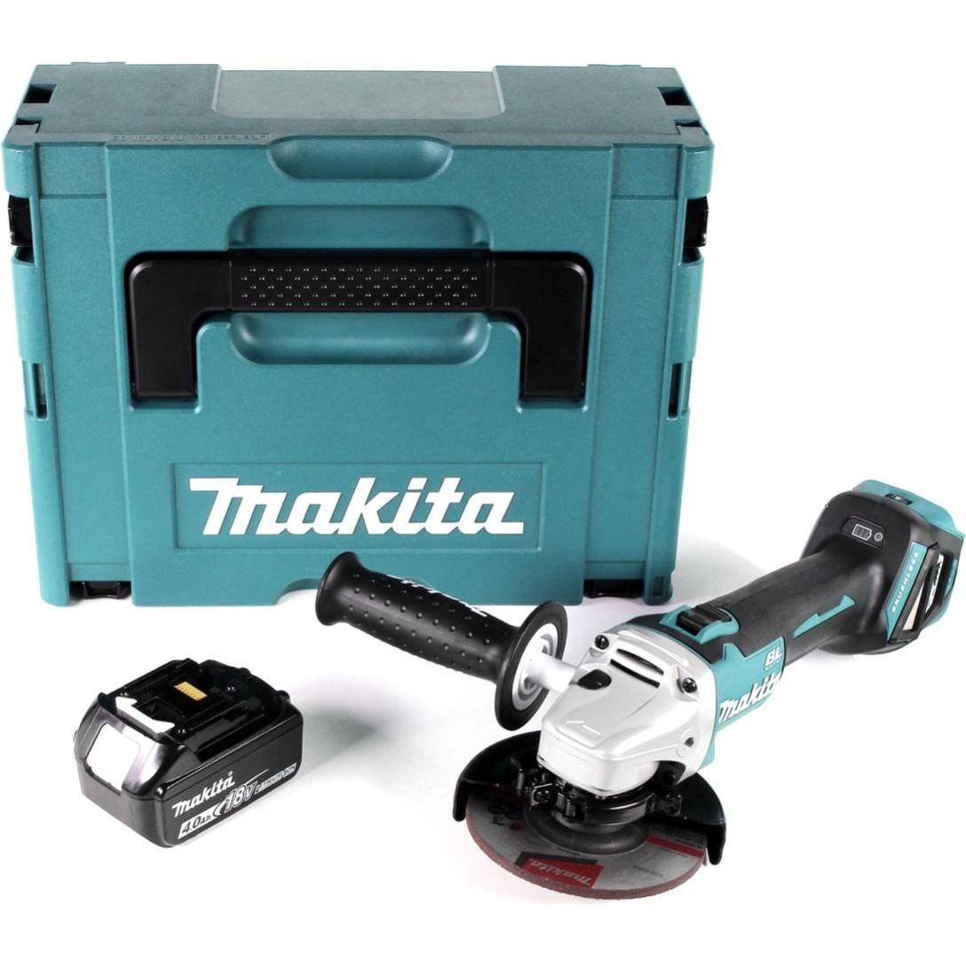 Thumbnail - Makita, Winkelschleifer, DGA 511 M1J Akku Winkelschleifer 18V 125mm Brushless + 1x Akku 4,0Ah + Makpac - ohne Ladegerä (...