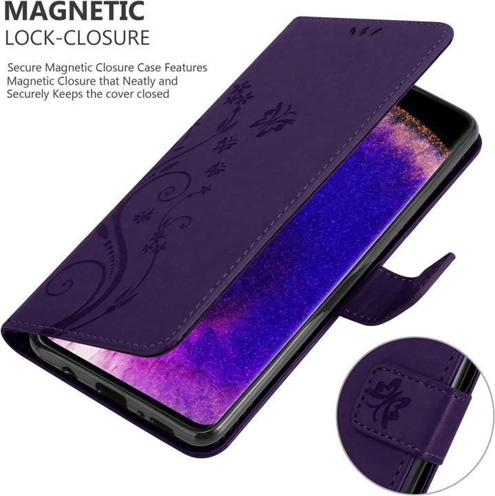 Produktbild Cadorabo Flower Book Hülle für Oppo FIND X5 PRO (Oppo Find X5 Pro)