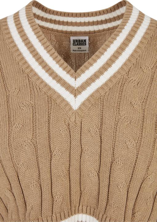 Produktbild Urban Classics Ladies Cropped Knit College Slipover (L)