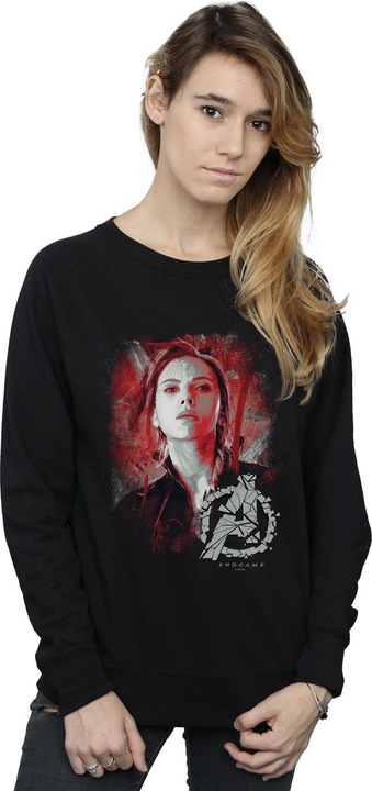 Actual product image Womens/Ladies Avengers Endgame Black Widow Brushed Sweatshirt (M)