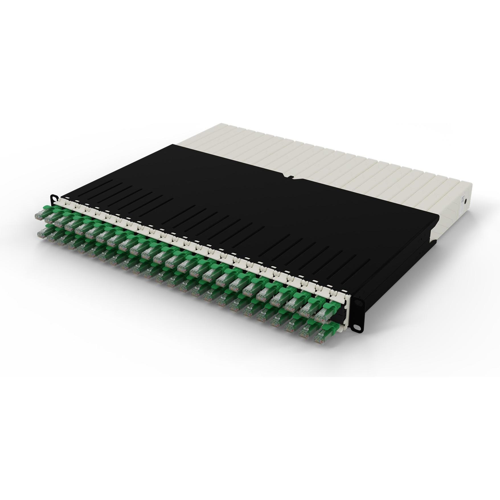 PATCHBOX one / 8RU / Cat 6A, UTP, 0.8 m, Grün (U/UTP, CAT6a, 0.80 m), Netzwerkkabel