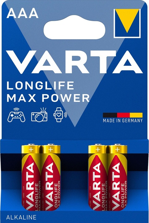 Varta LONGLIFE Potenza massima (4 pz., AAA, 1280 mAh)