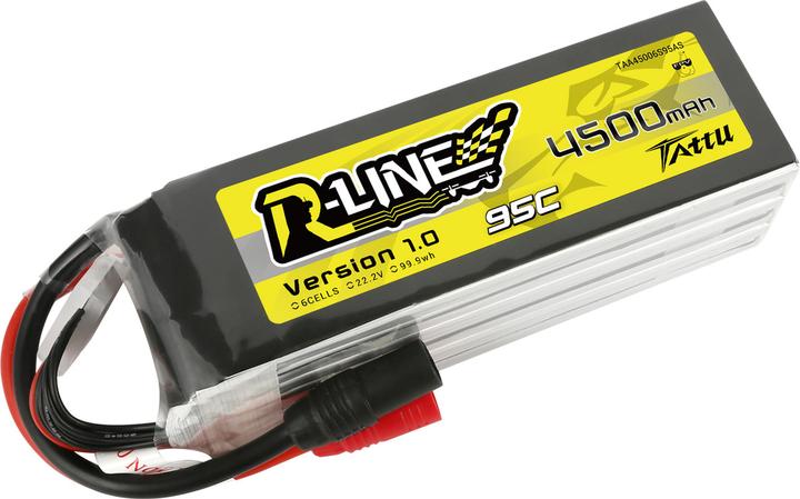 Actual product image Gens Ace LiPo Pack Tattu 4500mAh 22.2V 95C 6S1P(XT90) (22.20 V, 4500 mAh)
