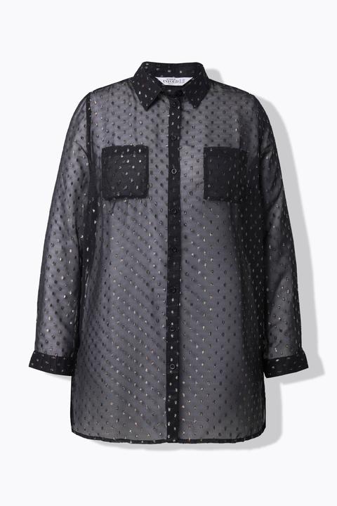 Immagine prodotto Studio Untold Camicia dal taglio ampio e dritto con chiffon con glitter (42)