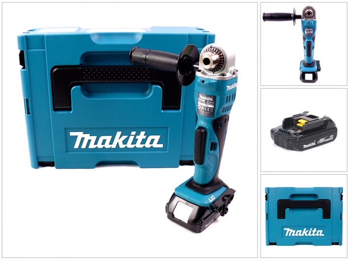 Actual product image Makita DDA 350 Y1J Perceuse visseuse d'angle sans fil 18 V + 1x battery 1.5 Ah + MAKPAC - sans (Rechargeable battery operated)
