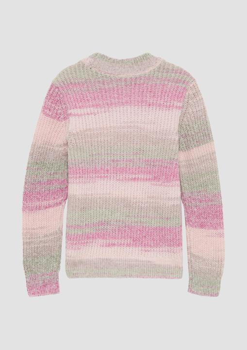 Produktbild s.Oliver Strickpullover Melierter Strickpullover mit Stehkragen (116, 122)