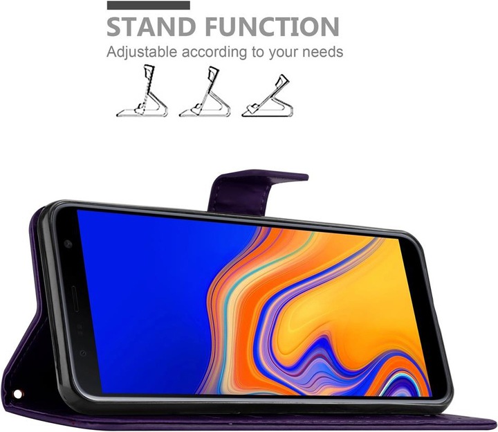 Actual product image Cadorabo Flower Book Cover (Samsung Galaxy J4+)
