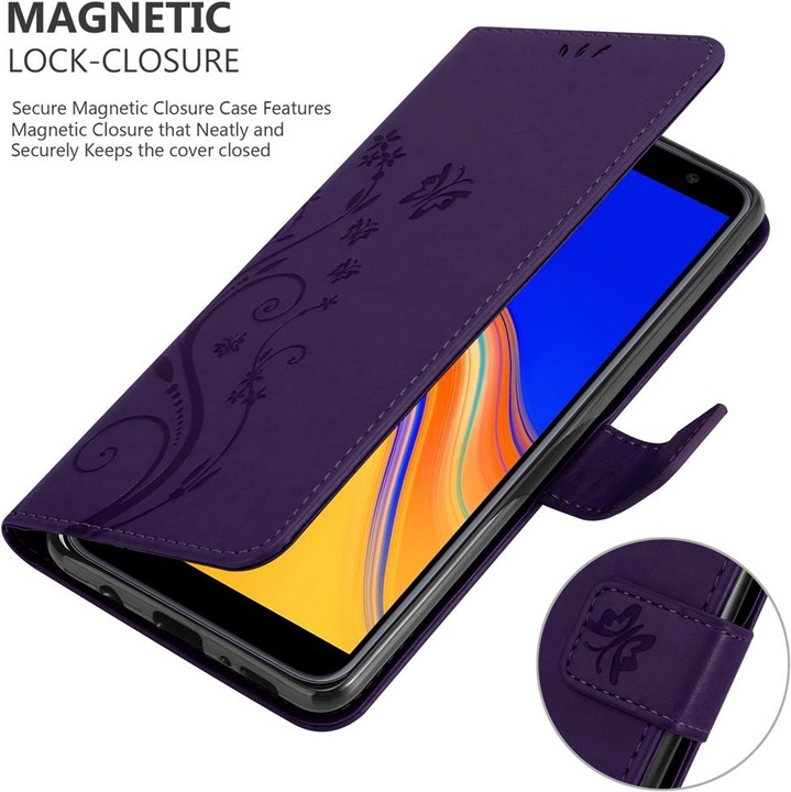 Actual product image Cadorabo Flower Book Cover (Samsung Galaxy J4+)