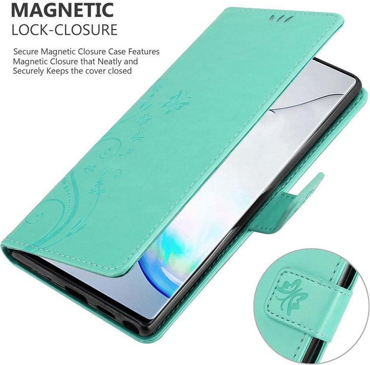 Actual product image Cadorabo Flower Book cover (Samsung Galaxy Note 10)
