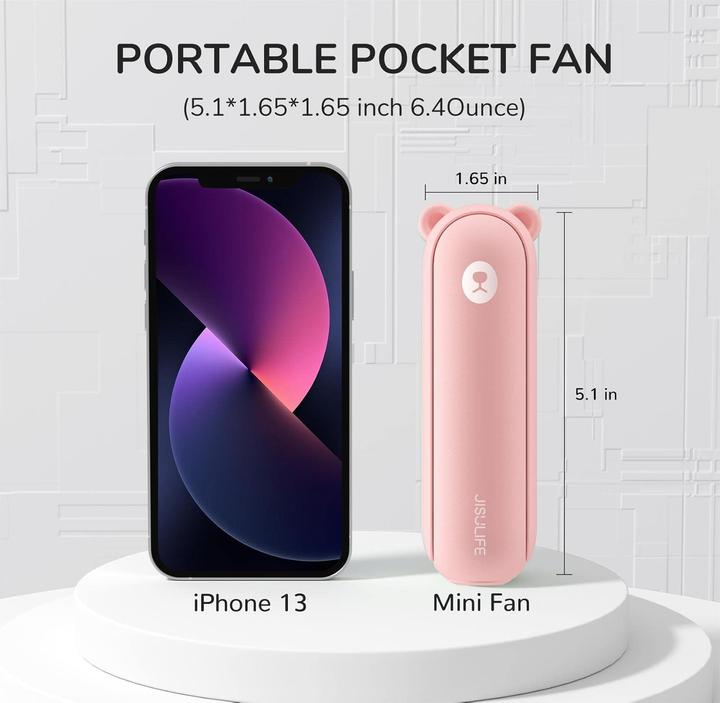 Actual product image Jisulife Mini hand fan (40 dB)
