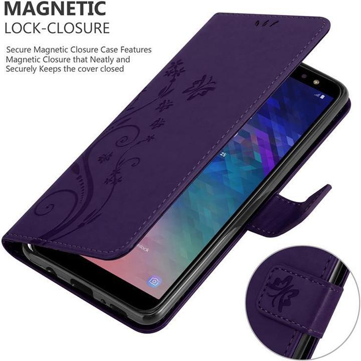 Immagine prodotto Cadorabo Copertina del libro a fiori (Samsung Galaxy J6 (2018))