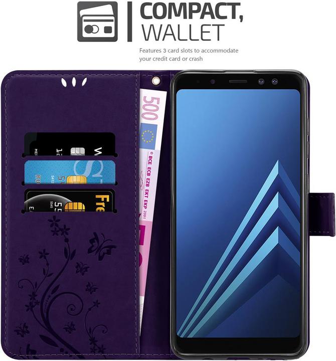 Image du produit Cadorabo Pochette Flower Book (Samsung Galaxy A8 (2018))
