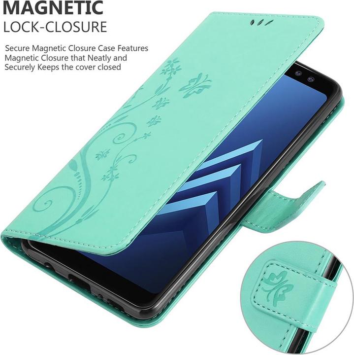 Actual product image Cadorabo Flower Book Cover (Samsung Galaxy A8 (2018))