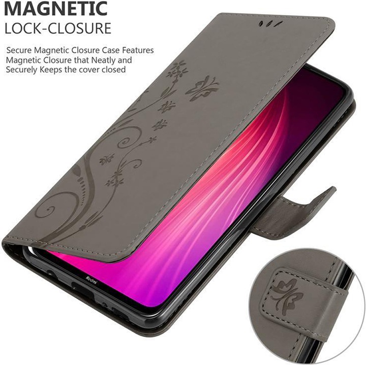 Immagine prodotto Cadorabo Copertina del libro di fiori (Xiaomi Redmi Nota 8, Xiaomi Redmi Nota 8 2021)