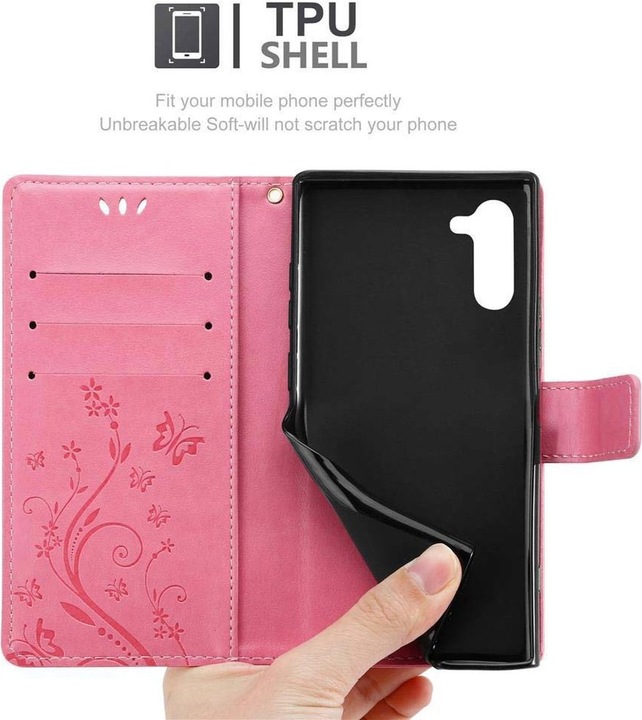 Actual product image Cadorabo Flower Book Cover (Samsung Galaxy Note 10)