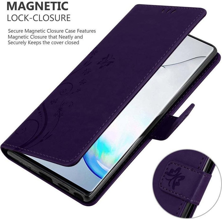Actual product image Cadorabo Flower Book Cover (Samsung Galaxy Note 10)