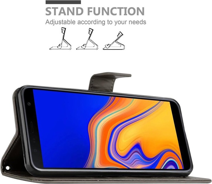 Actual product image Cadorabo Flower Book Cover (Samsung Galaxy J4+)