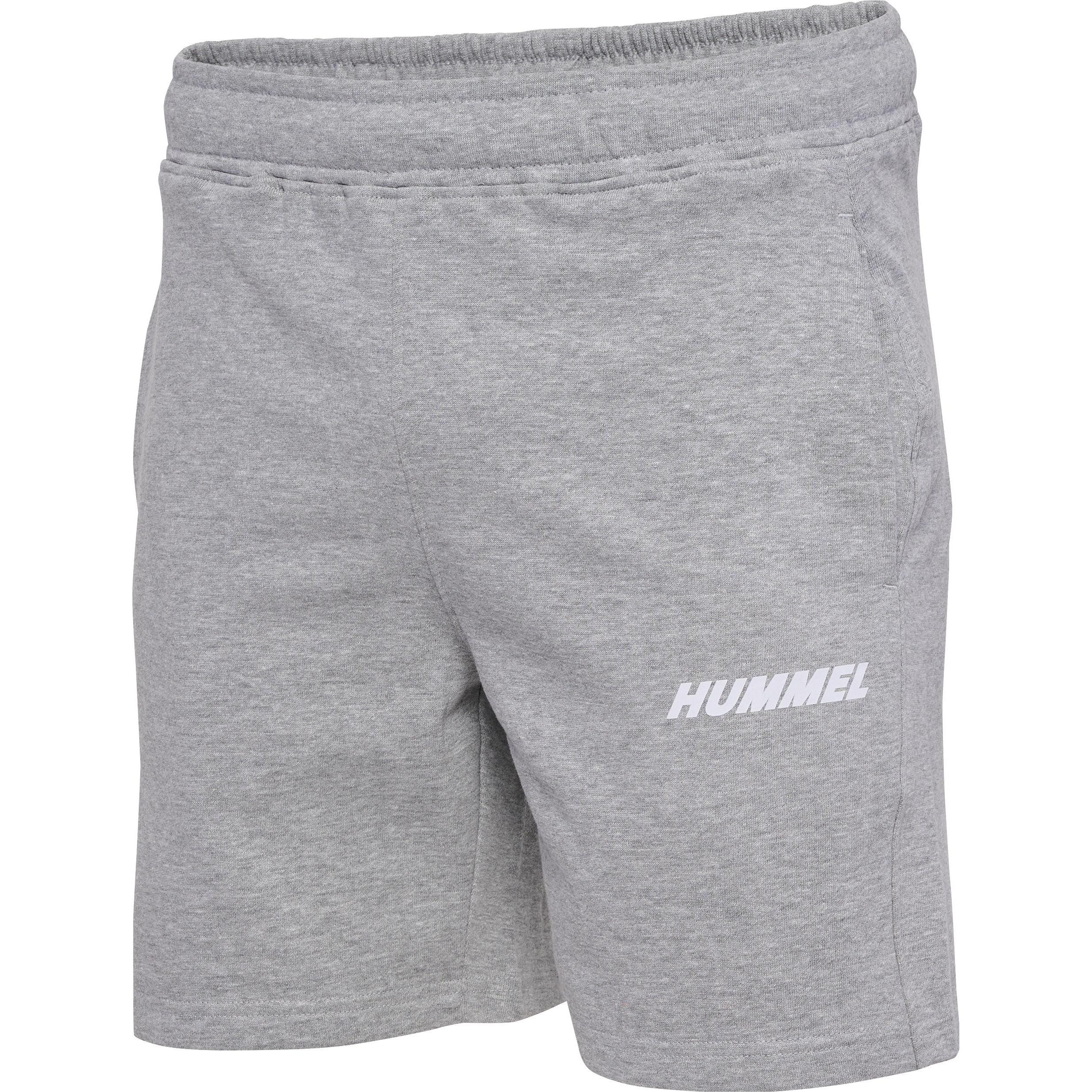 hummel, Herren, Sporthose, Hmlelemental Cotton Shorts (S), Grau, S