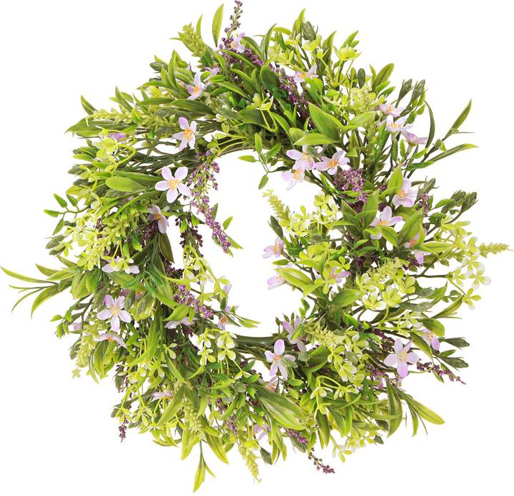 Viana Künstlicher Lavendelkranz mit Bachblüten für elegante Dekoration
