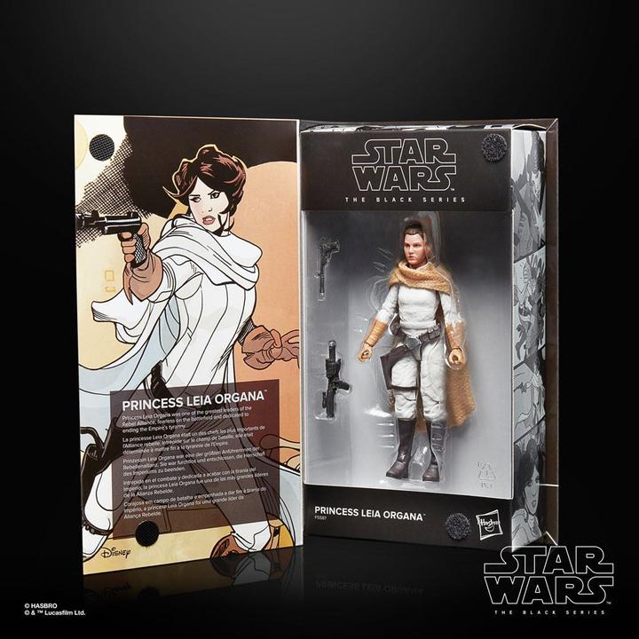 Actual product image Hasbro The Black Series Princess Leia Organa, 15 cm tall action figure to the comic books for the