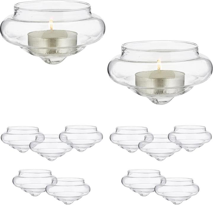 Actual product image Relaxdays 12x floating lantern (12 x, 8 x 8 x 4.5 cm)