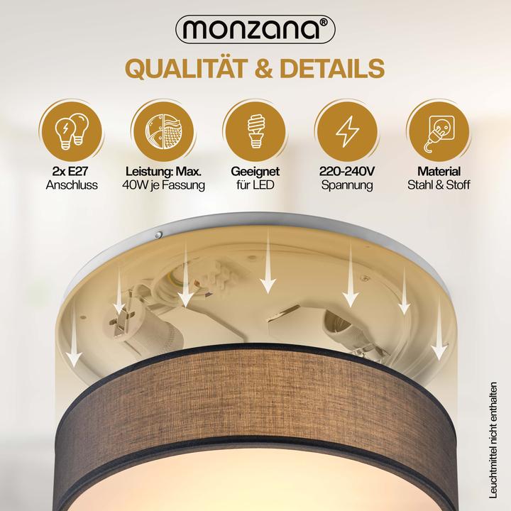 Produktbild Monzana Deckenlampe (E27)