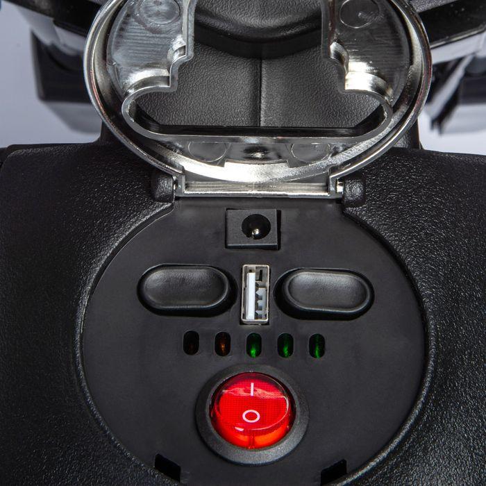 Produktbild Swisshandel24 Kinder Elektro-Motorrad, 12V Kindermotorrad mit Musik, 6 km/h, 3-8 Jahre, bis 30kg, gelb (12 V)