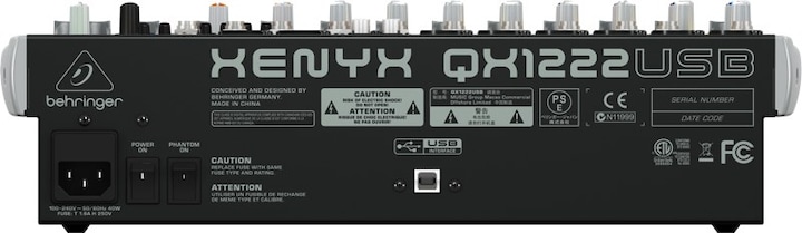 Image du produit Behringer Xenyx Qx1222usb (Studio et mixeur live)