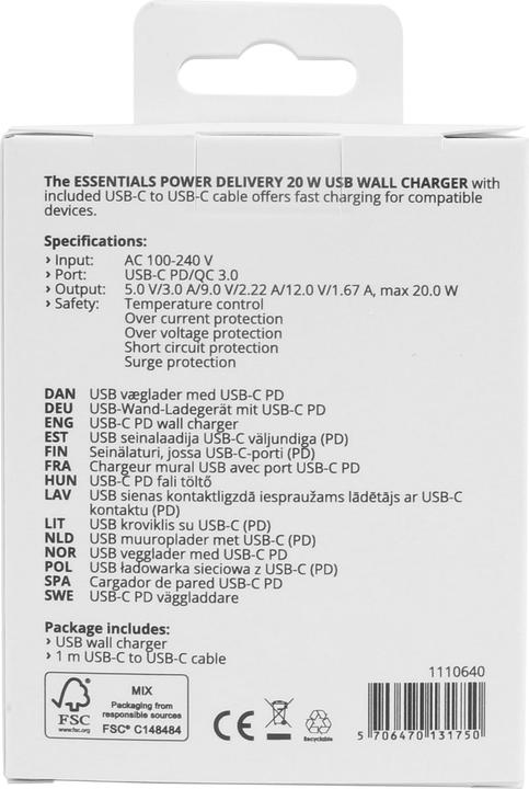 Produktbild Essentials 1110640 (20 W, 1 Port)