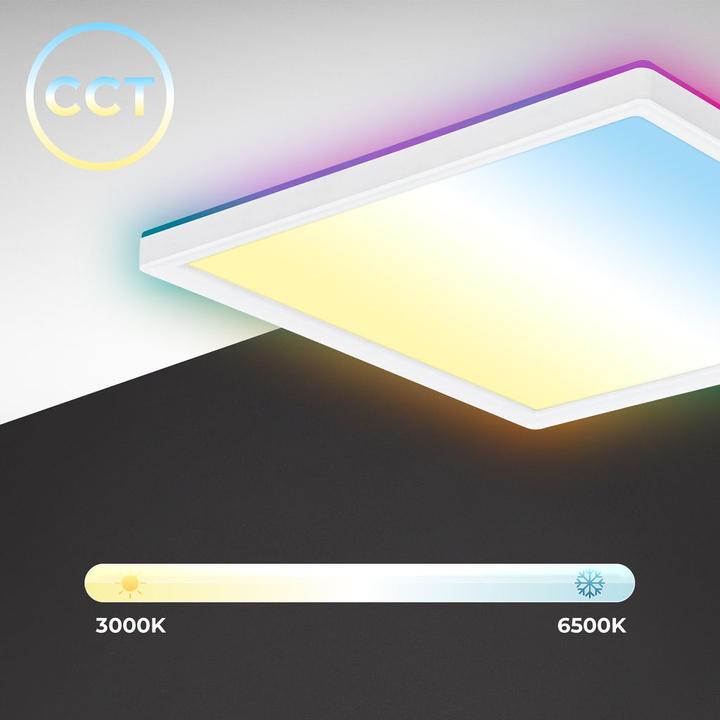 Image du produit B.K.Licht SLIM Panneau LED CCT ultraplat avec backlighte RGB (2400 lm)