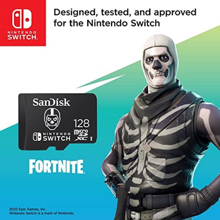 Immagine prodotto SANDISK Nintendo Switch Card Fortnite Edition (128 GB, microSDXC, U3, UHS-I)